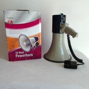 Radio Shack 10 Watt Powerhorn PA Bullhorn Hand-held Model 32-2038 Box No manual